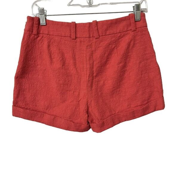 Diane Von Furstenberg Chino Style Shorts Deep Pink Mid-Rise Sz Small The Gillian - Picture 10 of 13